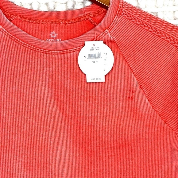 Aerie Offline Big Chill Seamless Long Sleeve Crop Shirt - Picture 7 of 8